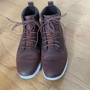 Timberland Men's Dark Brown Leather Boots